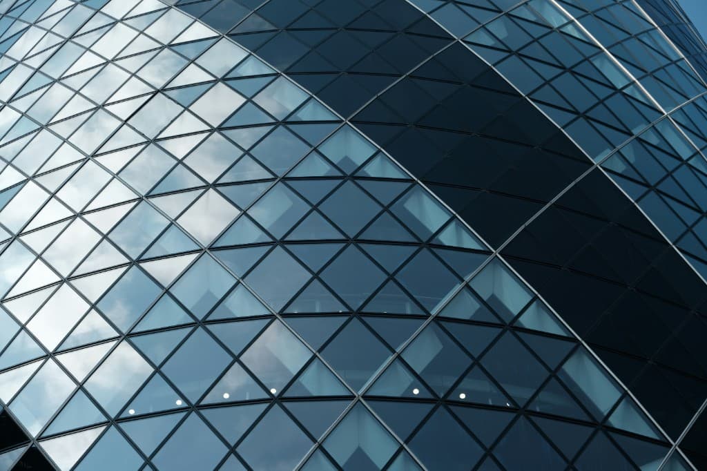 Modern glass architecture in London